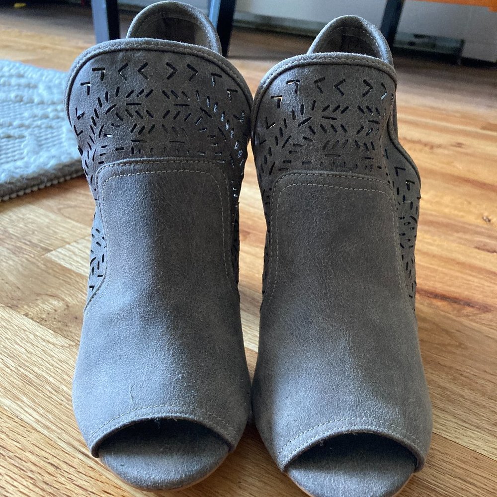 Fergalicious Faux Suede Heel